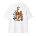 Somokriti Premium Cotton Printed T-Shirt - Madagascar Crew | Oversized Fit, Half Sleeve, Round Neck | Unisex