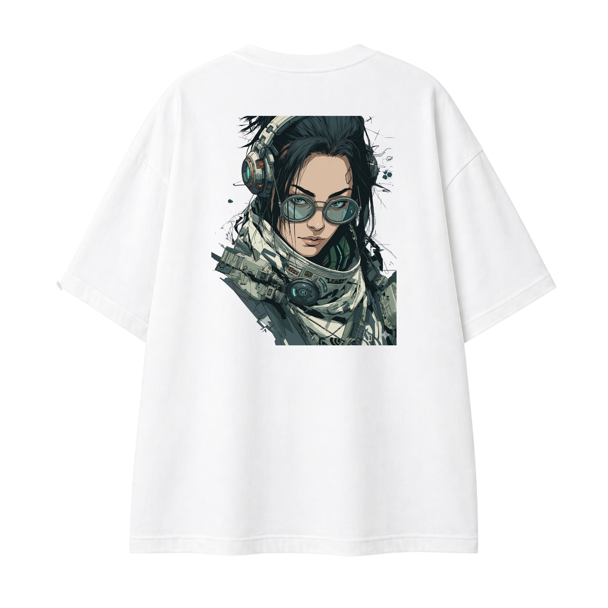 Somokriti Premium Cotton Printed T-Shirt - Quantum Voyager | Oversized Fit, Half Sleeve, Round Neck | Unisex
