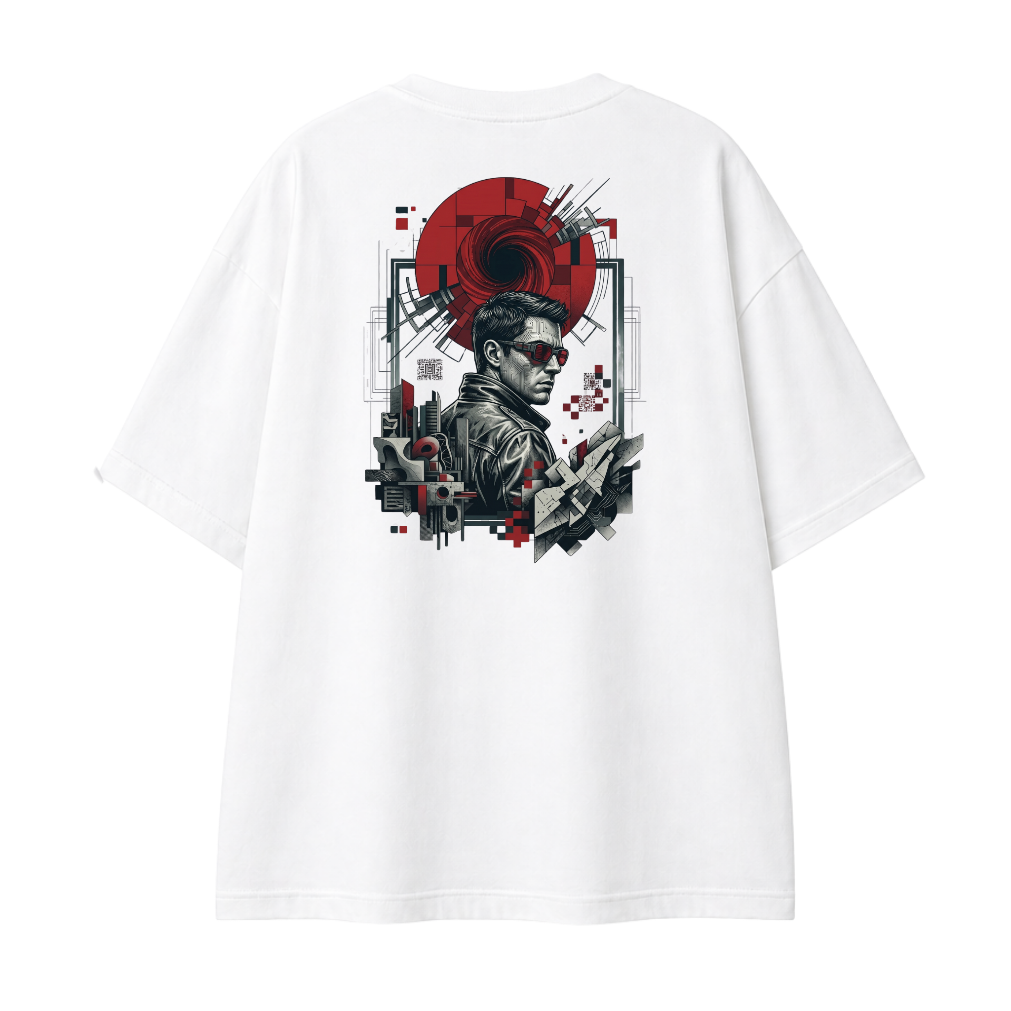 Somokriti Premium Cotton Printed T-Shirt - Neon Maverick | Oversized Fit, Half Sleeve, Round Neck | Unisex