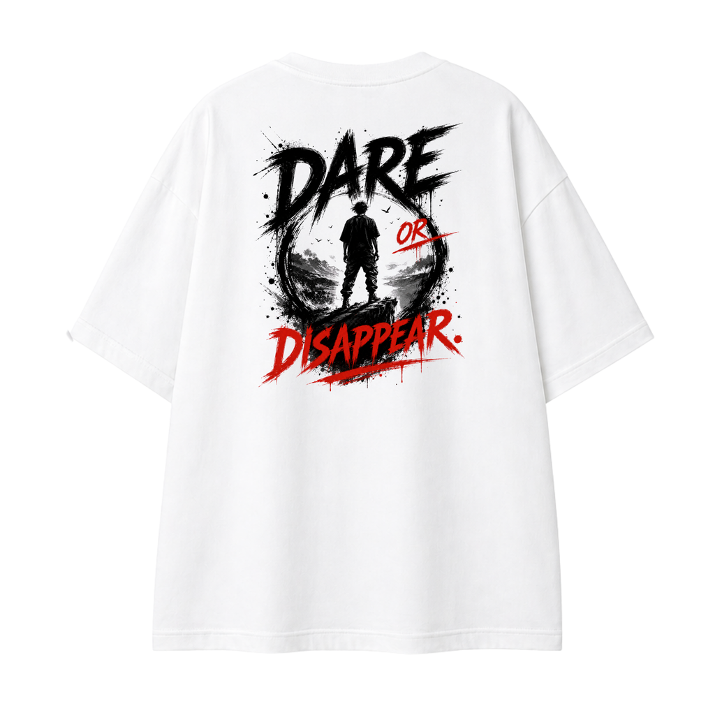 Somokriti Premium Cotton Printed T-Shirt - Courage Unleashed | Oversized Fit, Half Sleeve, Round Neck | Unisex