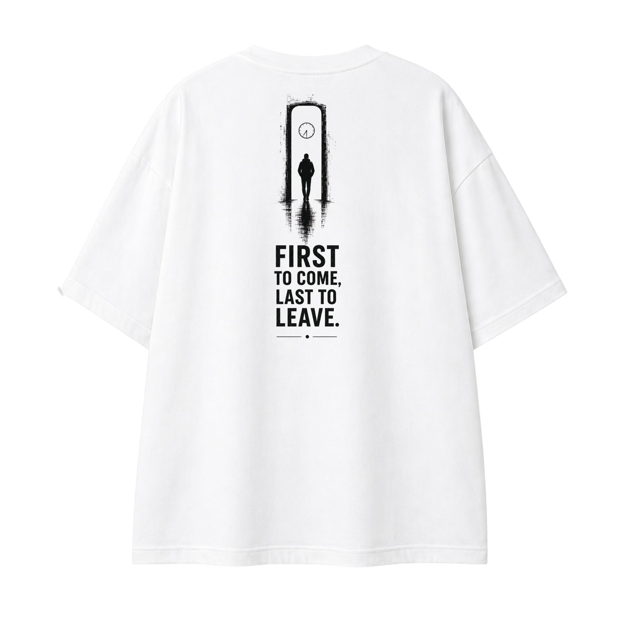 Somokriti Premium Cotton Printed T-Shirt - Final Shift | Oversized Fit, Half Sleeve, Round Neck | Unisex