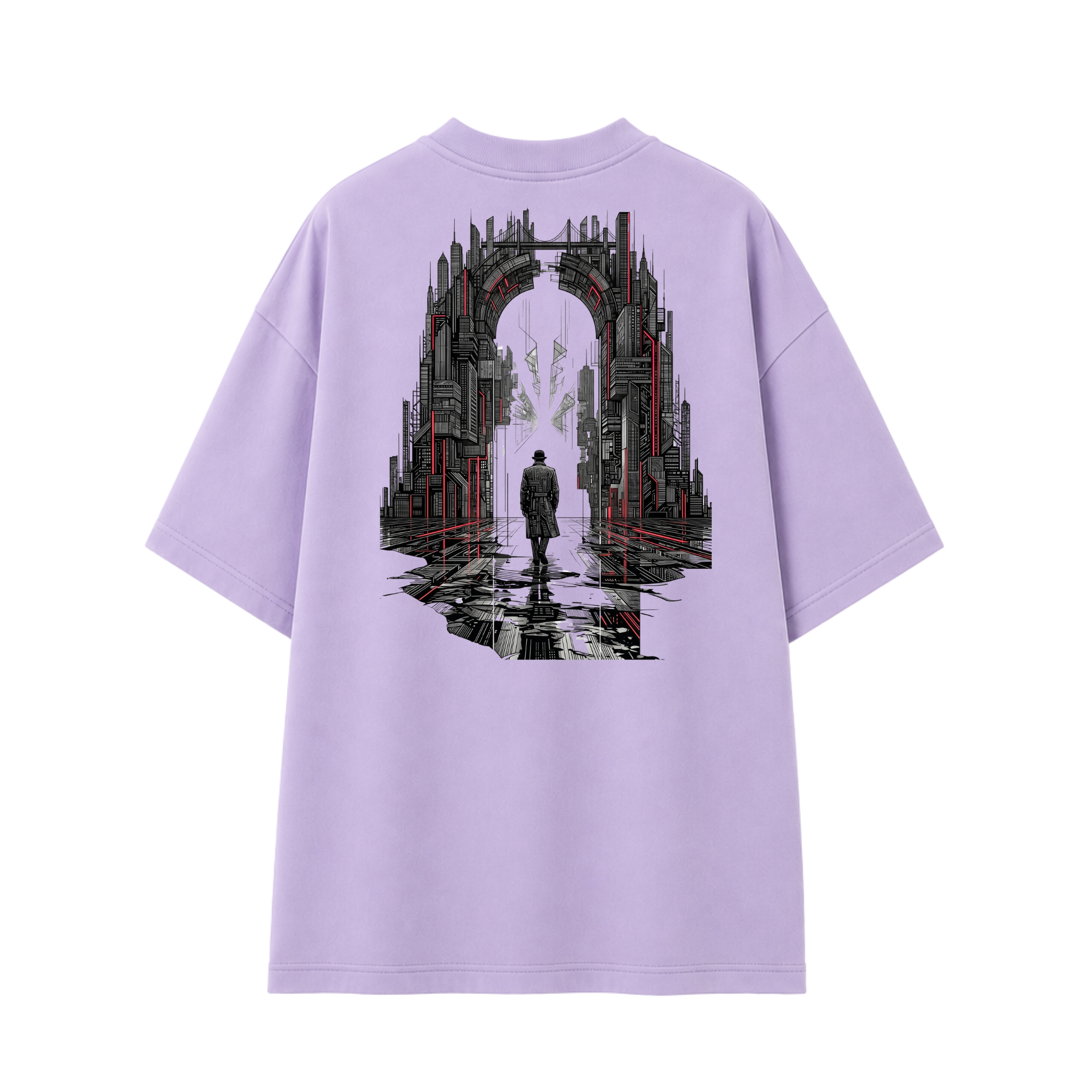 Somokriti Premium Cotton Printed T-Shirt - Void Walker | Oversized Fit, Half Sleeve, Round Neck | Unisex
