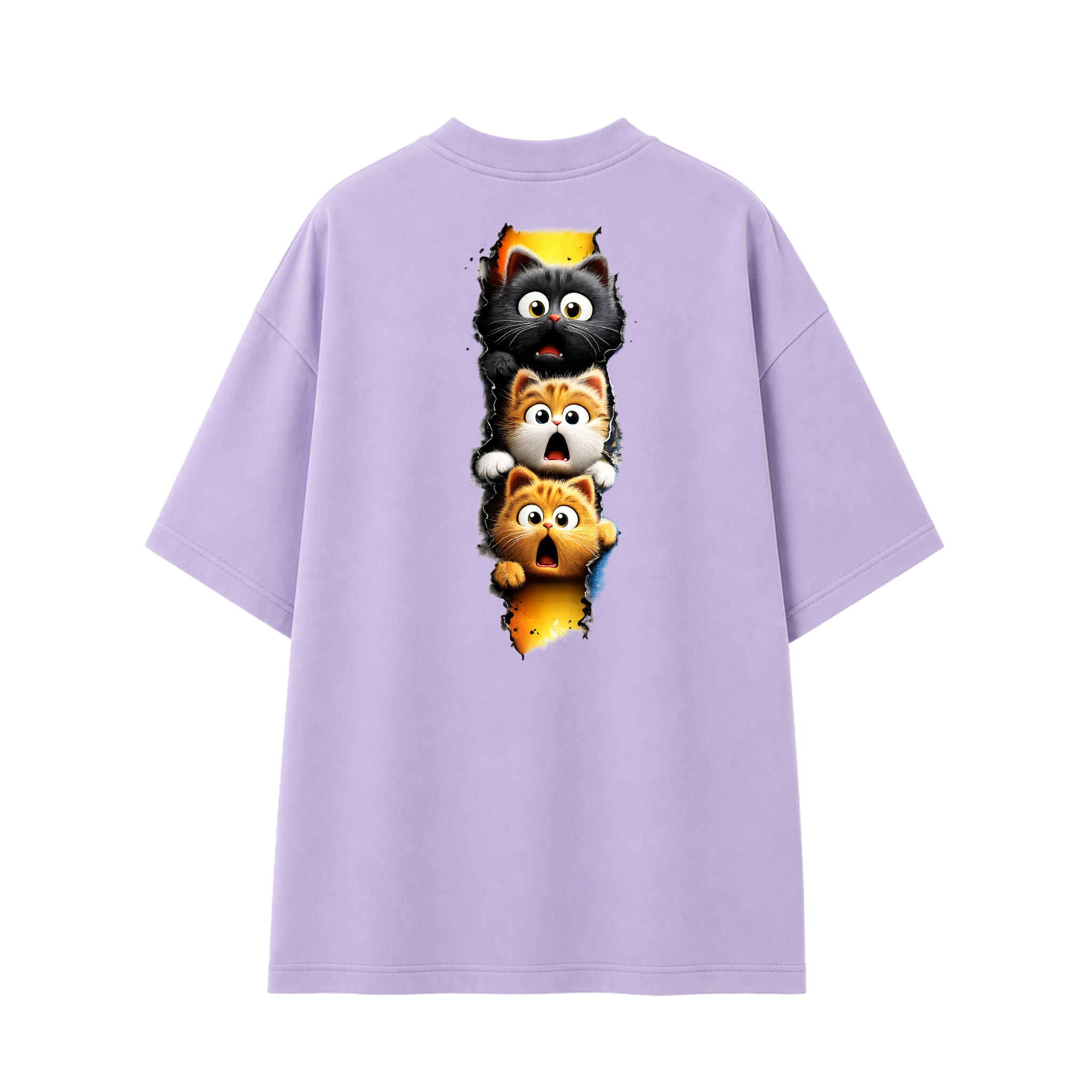 Somokriti Premium Cotton Printed T-Shirt - Curious Chaos | Oversized Fit, Half Sleeve, Round Neck | Unisex
