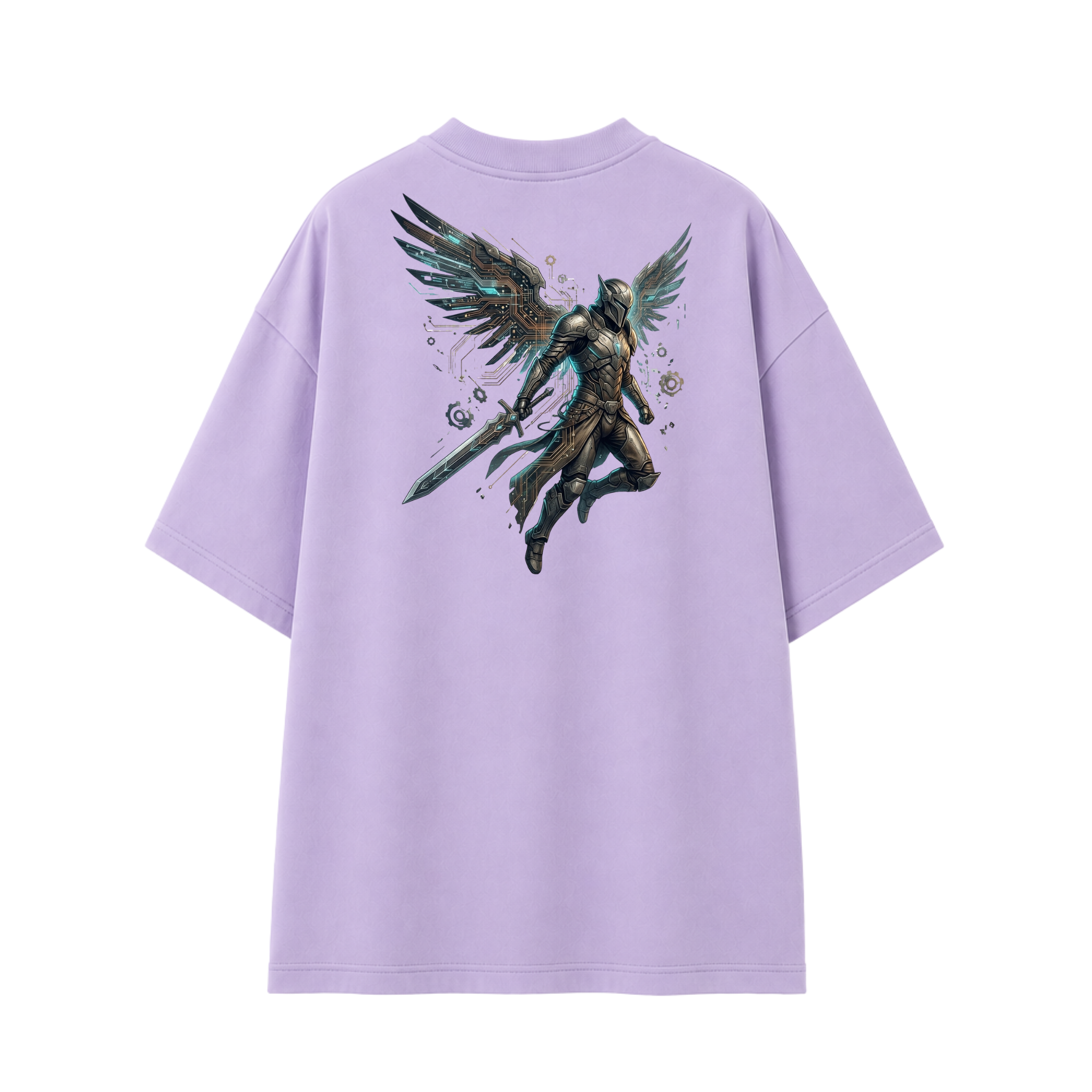 Somokriti Premium Cotton Printed T-Shirt - Nova Guardian | Oversized Fit, Half Sleeve, Round Neck | Unisex