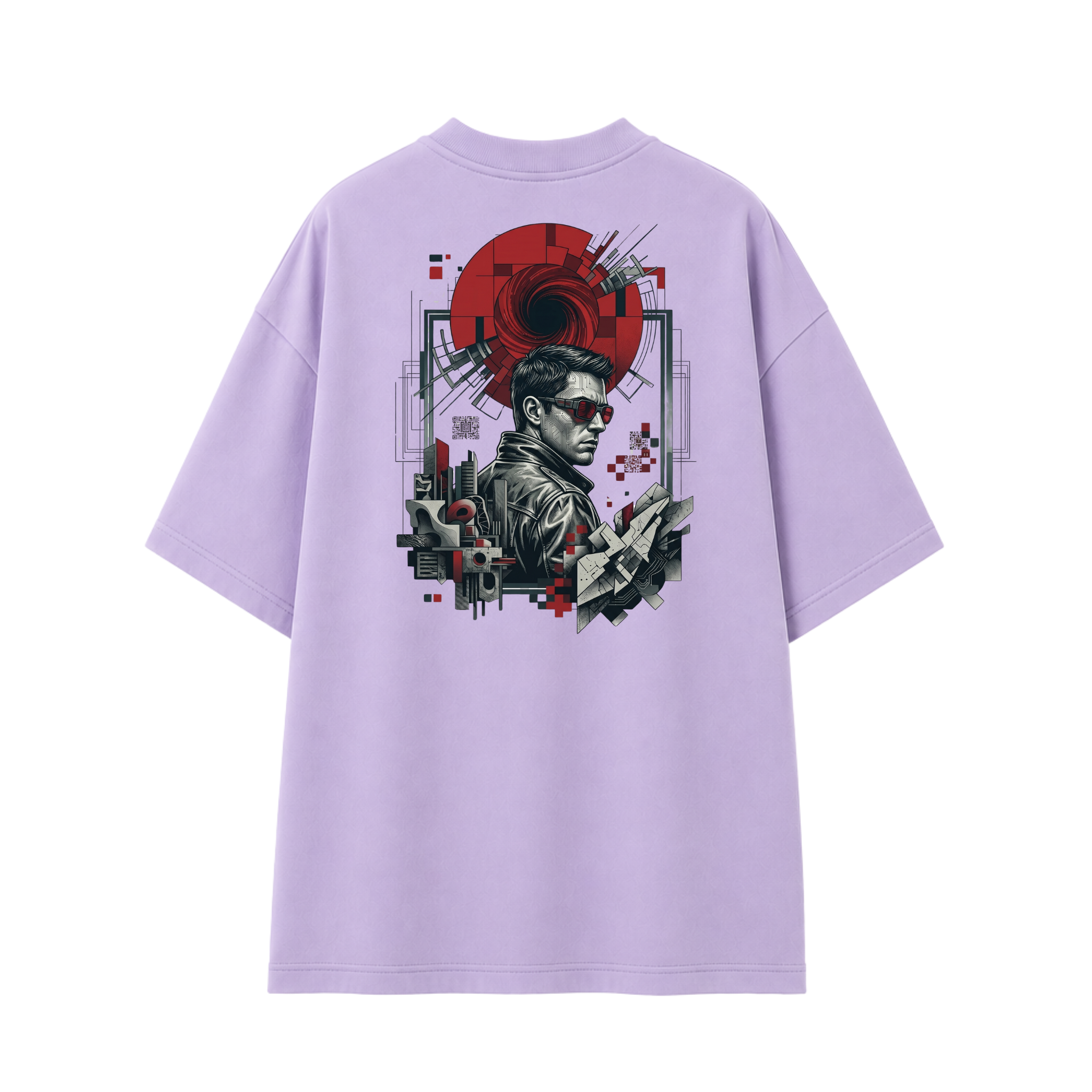 Somokriti Premium Cotton Printed T-Shirt - Neon Maverick | Oversized Fit, Half Sleeve, Round Neck | Unisex