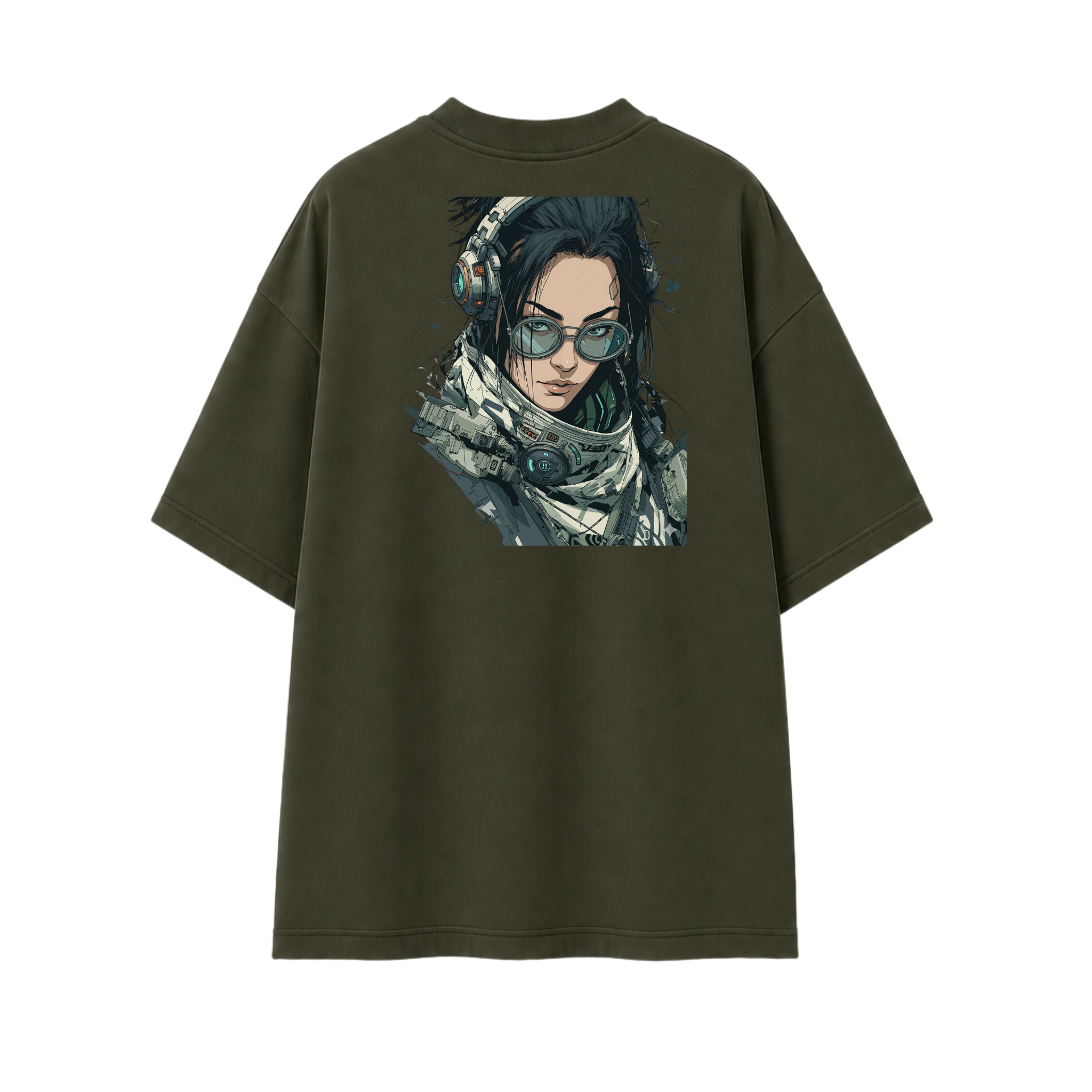 Somokriti Premium Cotton Printed T-Shirt - Quantum Voyager | Oversized Fit, Half Sleeve, Round Neck | Unisex