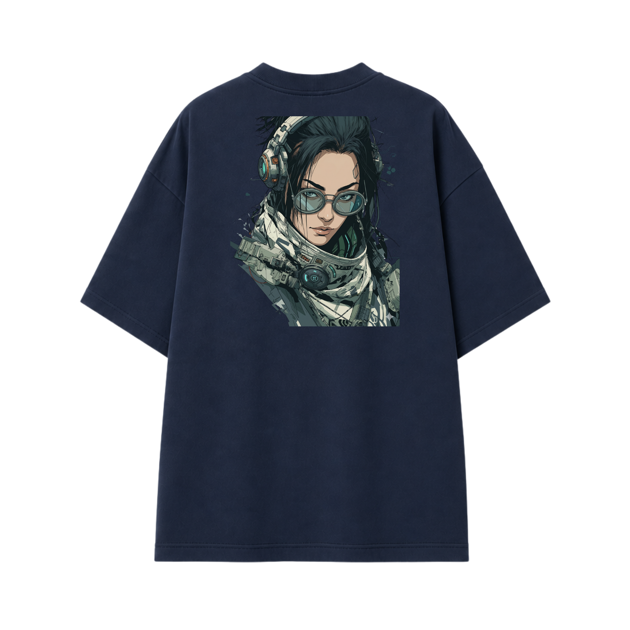 Somokriti Premium Cotton Printed T-Shirt - Quantum Voyager | Oversized Fit, Half Sleeve, Round Neck | Unisex