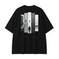 Somokriti Premium Cotton Printed T-Shirt - Silent Horizon | Oversized Fit, Half Sleeve, Round Neck | Unisex