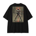 Somokriti Premium Cotton Printed T-Shirt - Iron Vanguard | Oversized Fit, Half Sleeve, Round Neck | Unisex