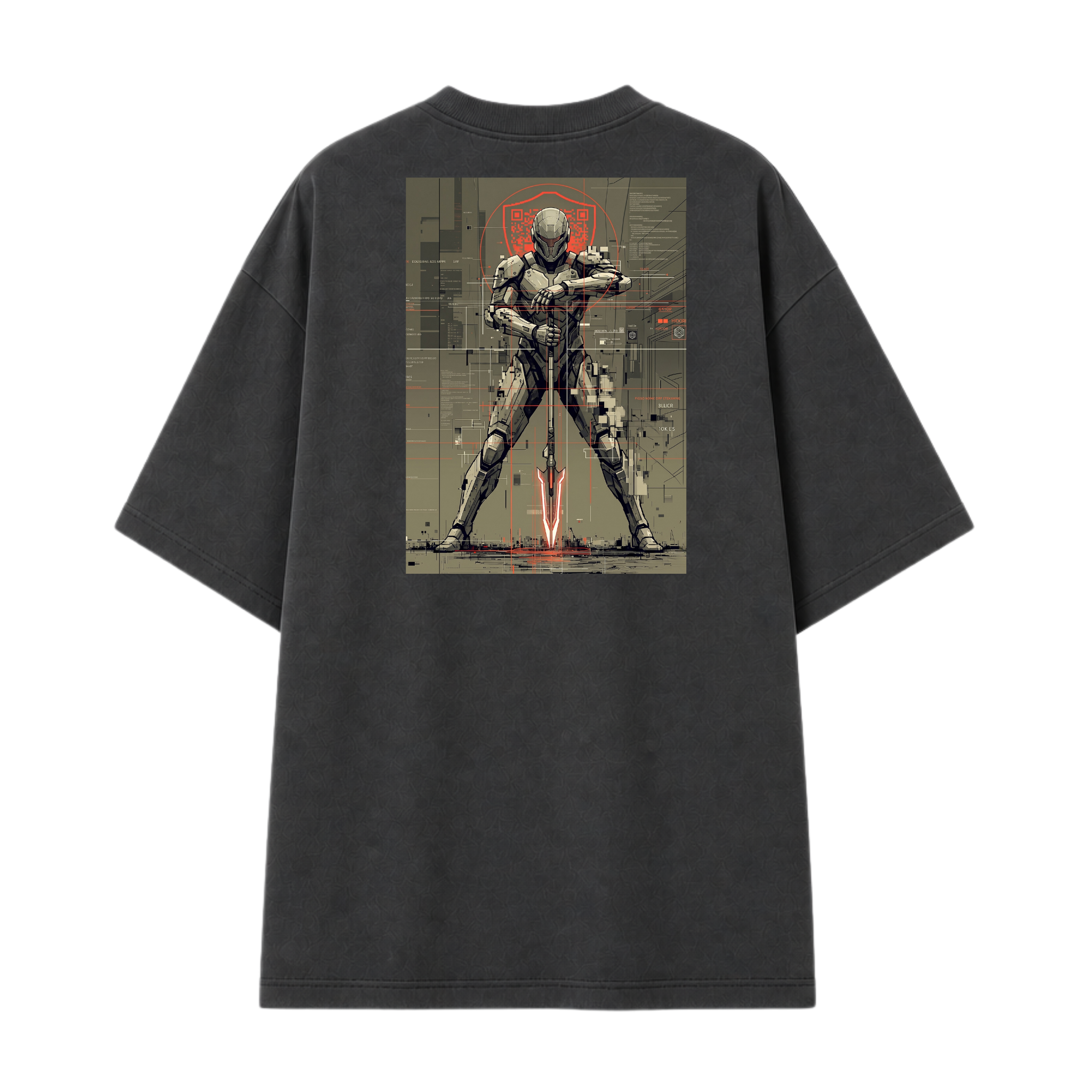Somokriti Premium Cotton Printed T-Shirt - Iron Vanguard | Oversized Fit, Half Sleeve, Round Neck | Unisex