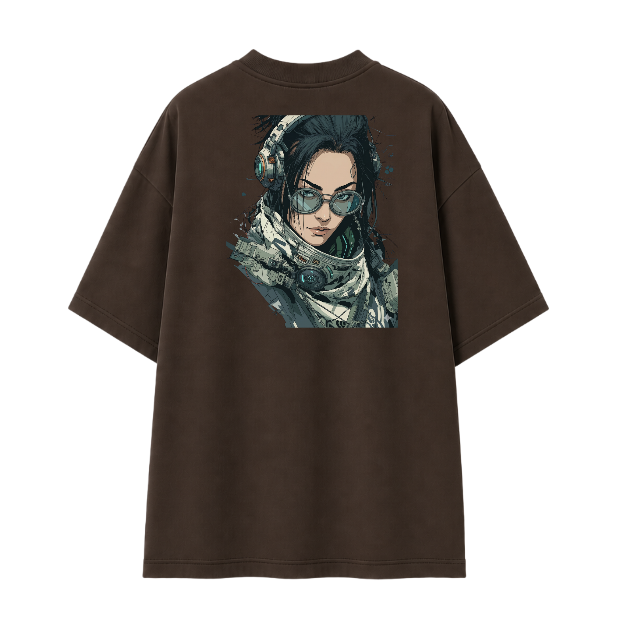 Somokriti Premium Cotton Printed T-Shirt - Quantum Voyager | Oversized Fit, Half Sleeve, Round Neck | Unisex