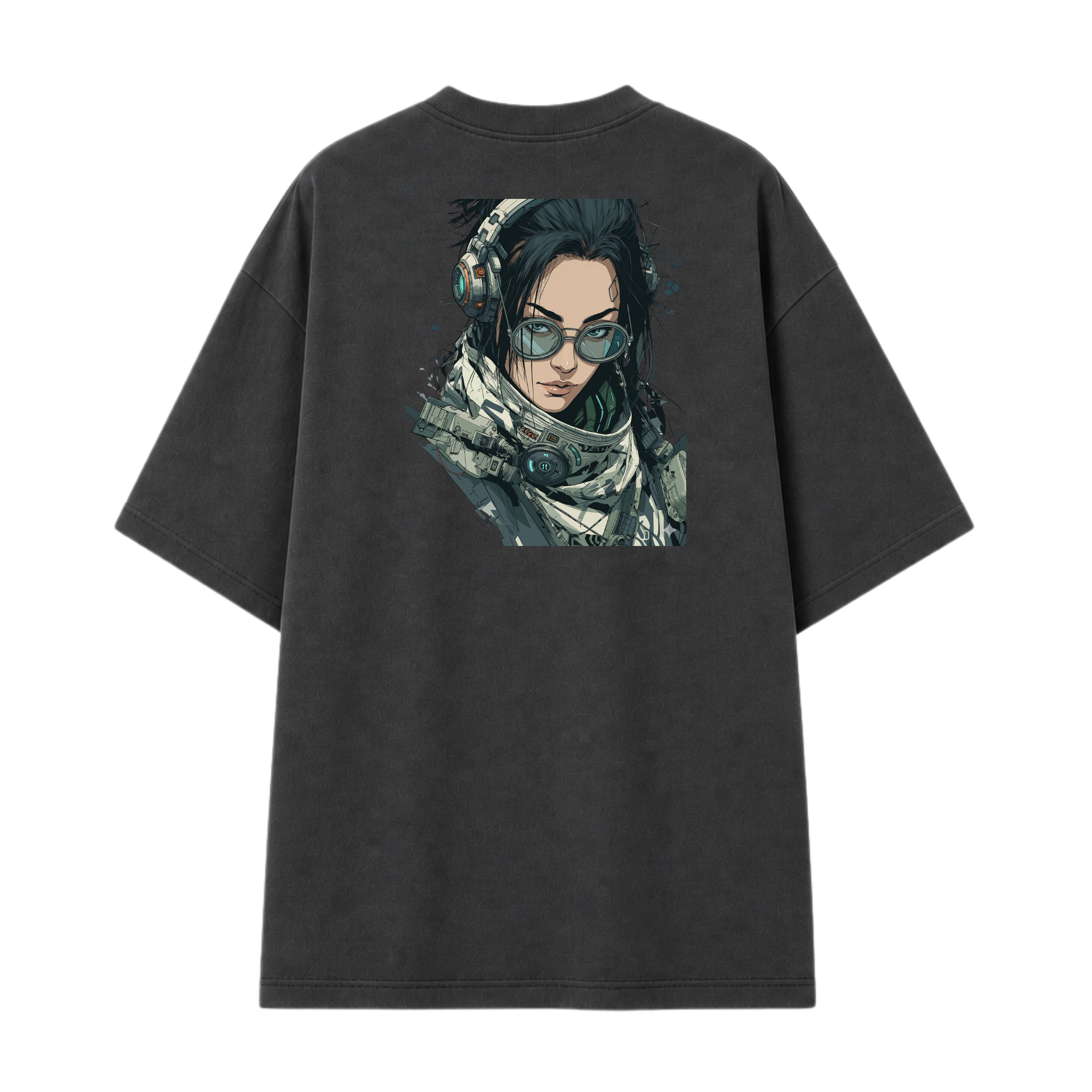 Somokriti Premium Cotton Printed T-Shirt - Quantum Voyager | Oversized Fit, Half Sleeve, Round Neck | Unisex