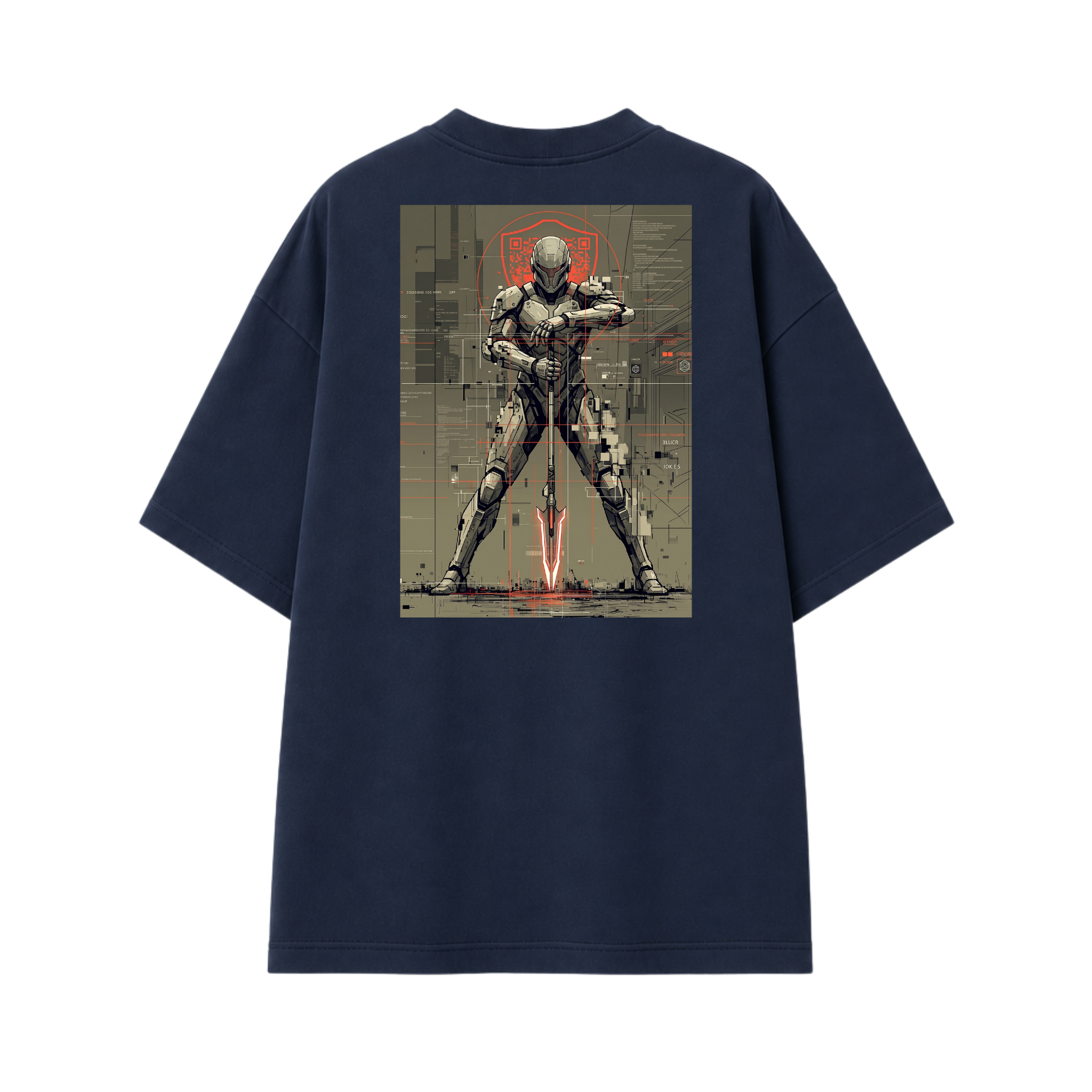Somokriti Premium Cotton Printed T-Shirt - Iron Vanguard | Oversized Fit, Half Sleeve, Round Neck | Unisex