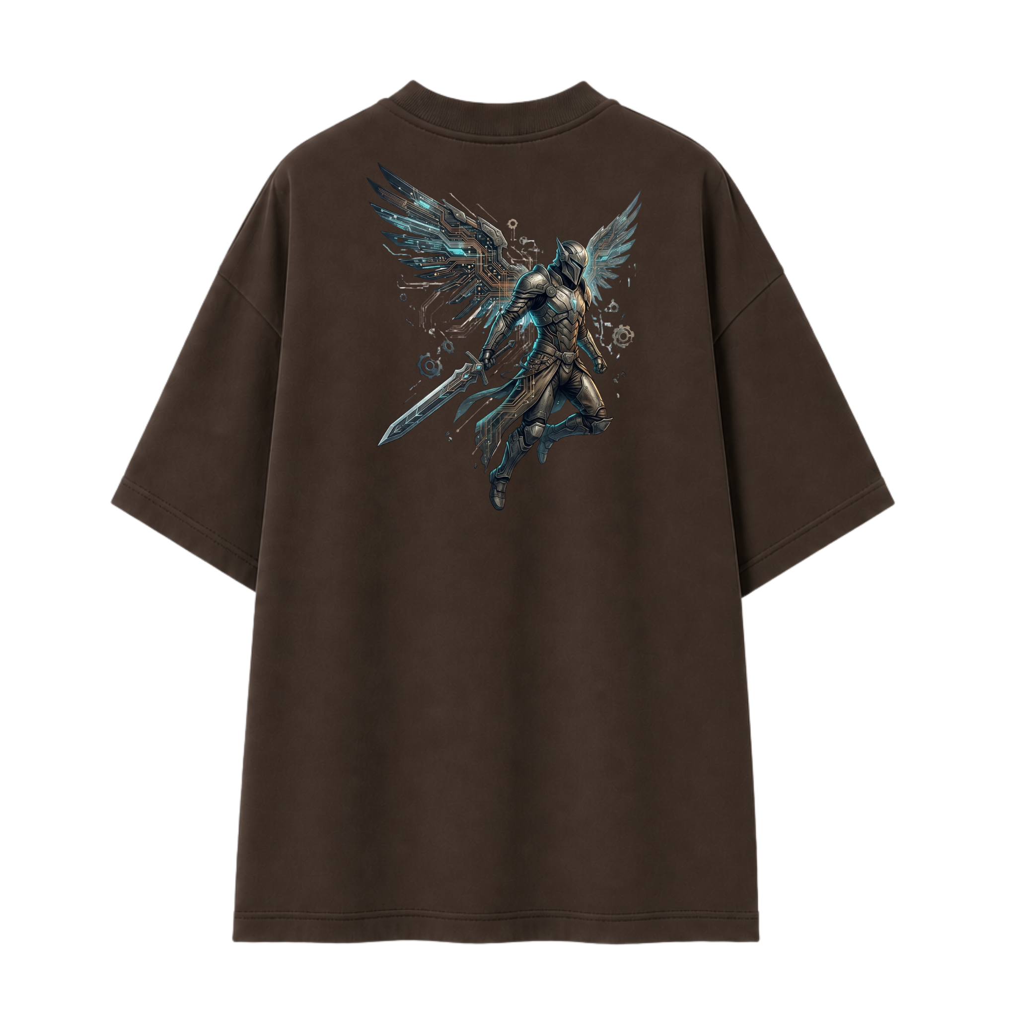 Somokriti Premium Cotton Printed T-Shirt - Nova Guardian | Oversized Fit, Half Sleeve, Round Neck | Unisex