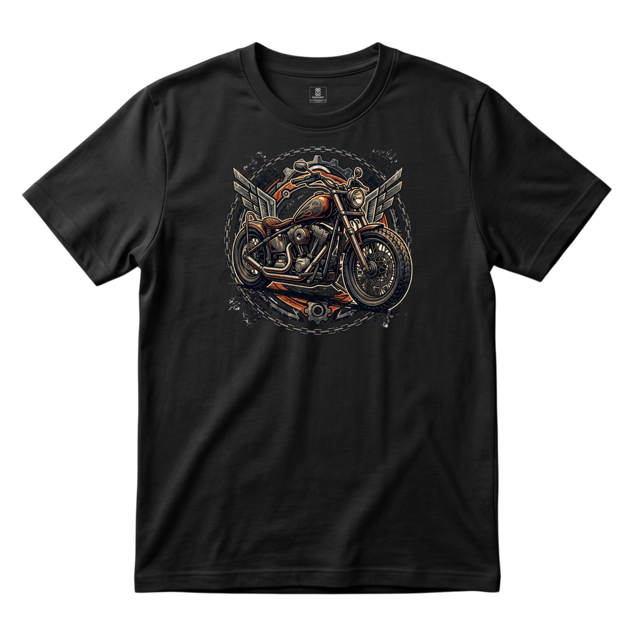 Somokriti Unisex Premium Cotton Printed T-Shirt - The Iron Rebel | Regular Fit, Half Sleeve, Round Neck