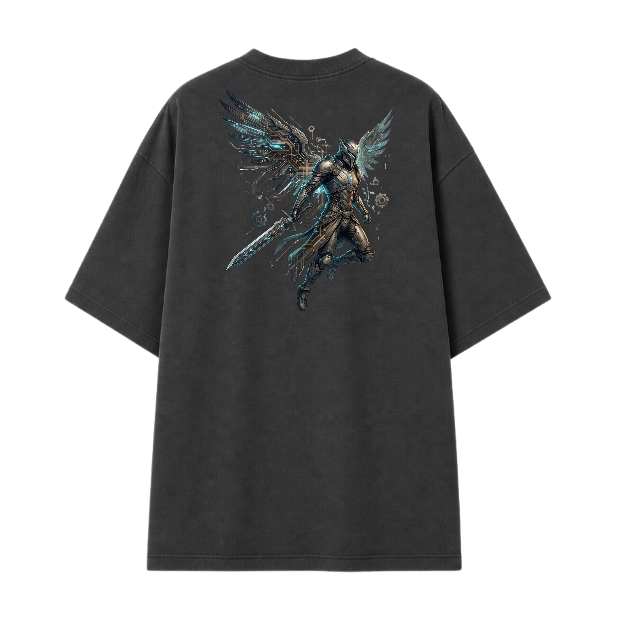 Somokriti Premium Cotton Printed T-Shirt - Nova Guardian | Oversized Fit, Half Sleeve, Round Neck | Unisex