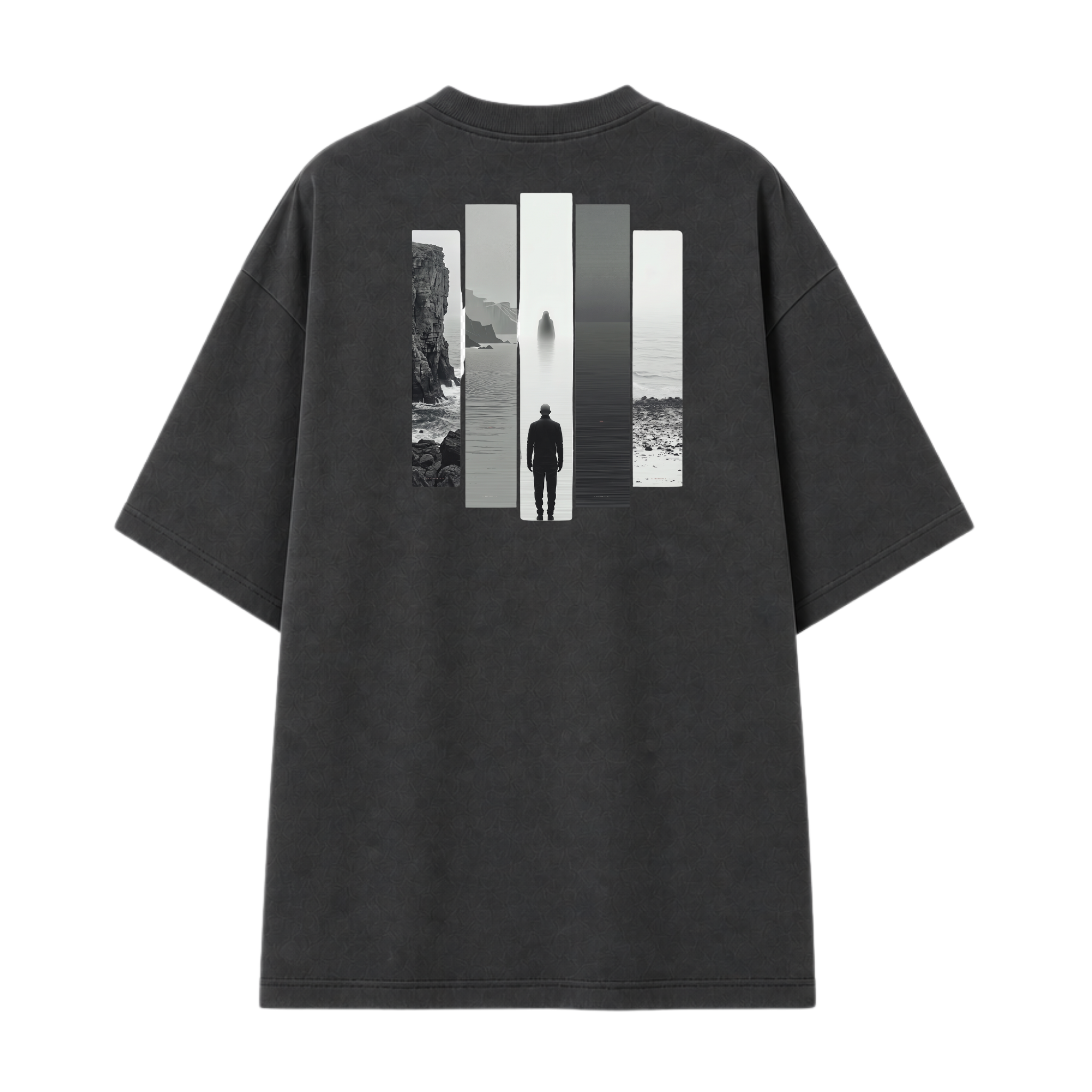 Somokriti Premium Cotton Printed T-Shirt - Silent Horizon | Oversized Fit, Half Sleeve, Round Neck | Unisex