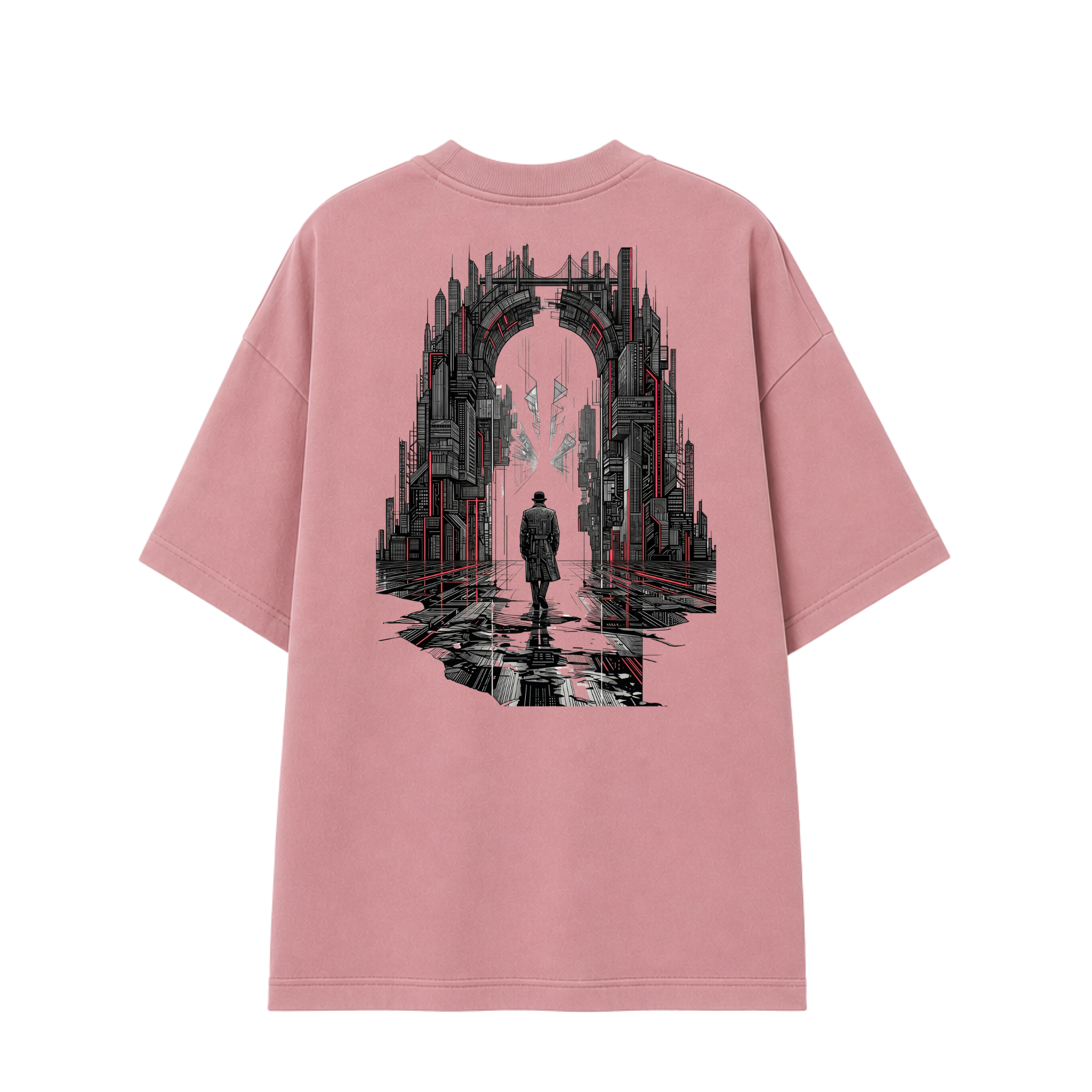 Somokriti Premium Cotton Printed T-Shirt - Void Walker | Oversized Fit, Half Sleeve, Round Neck | Unisex
