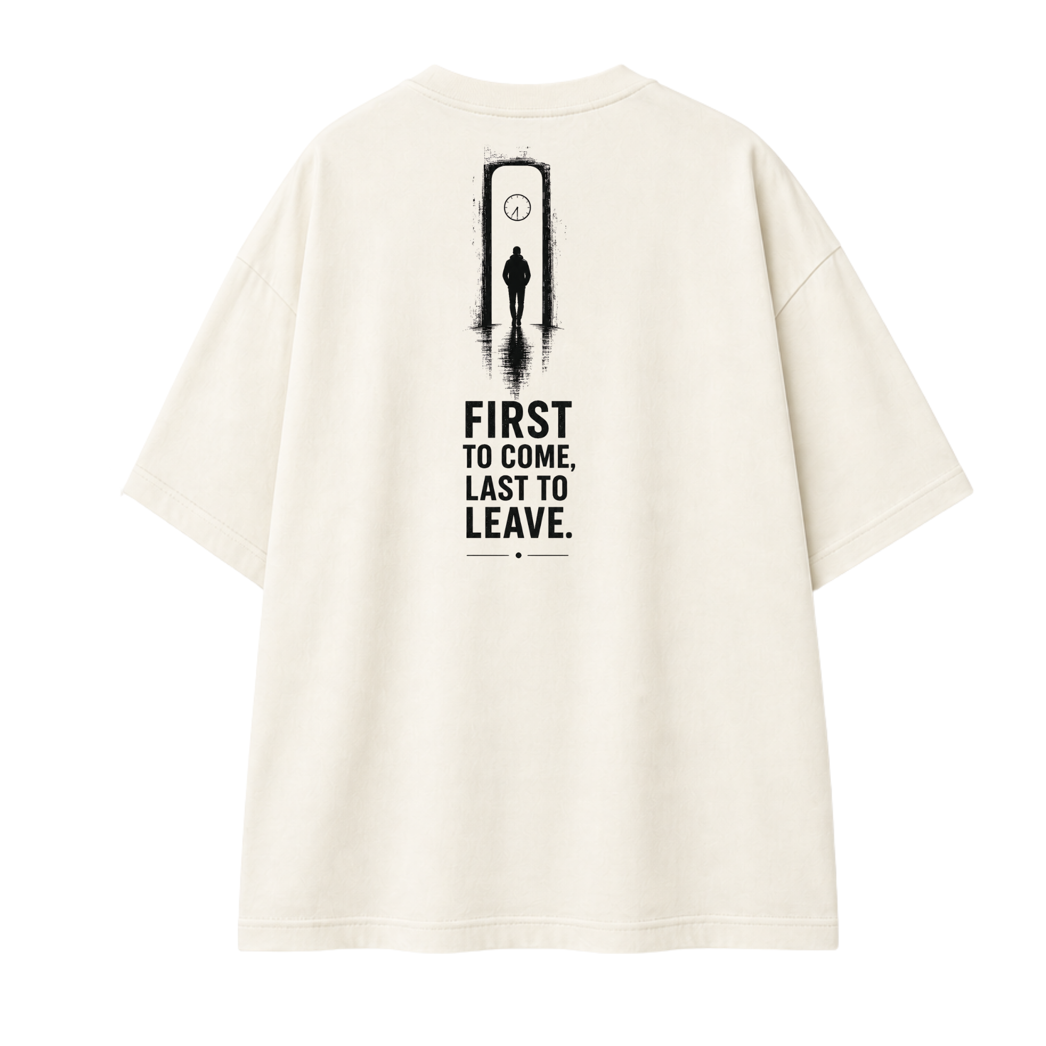 Somokriti Premium Cotton Printed T-Shirt - Final Shift | Oversized Fit, Half Sleeve, Round Neck | Unisex