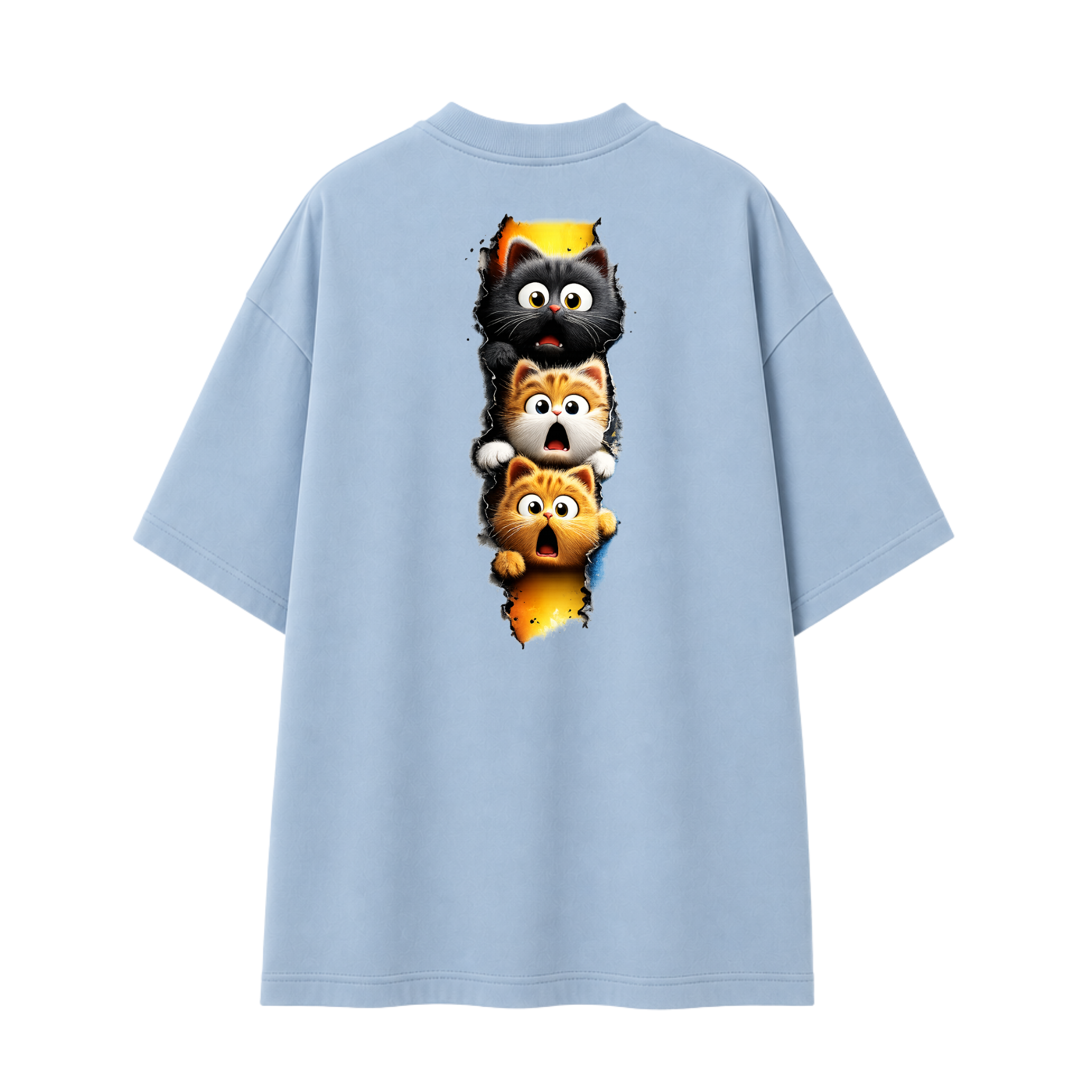 Somokriti Premium Cotton Printed T-Shirt - Curious Chaos | Oversized Fit, Half Sleeve, Round Neck | Unisex