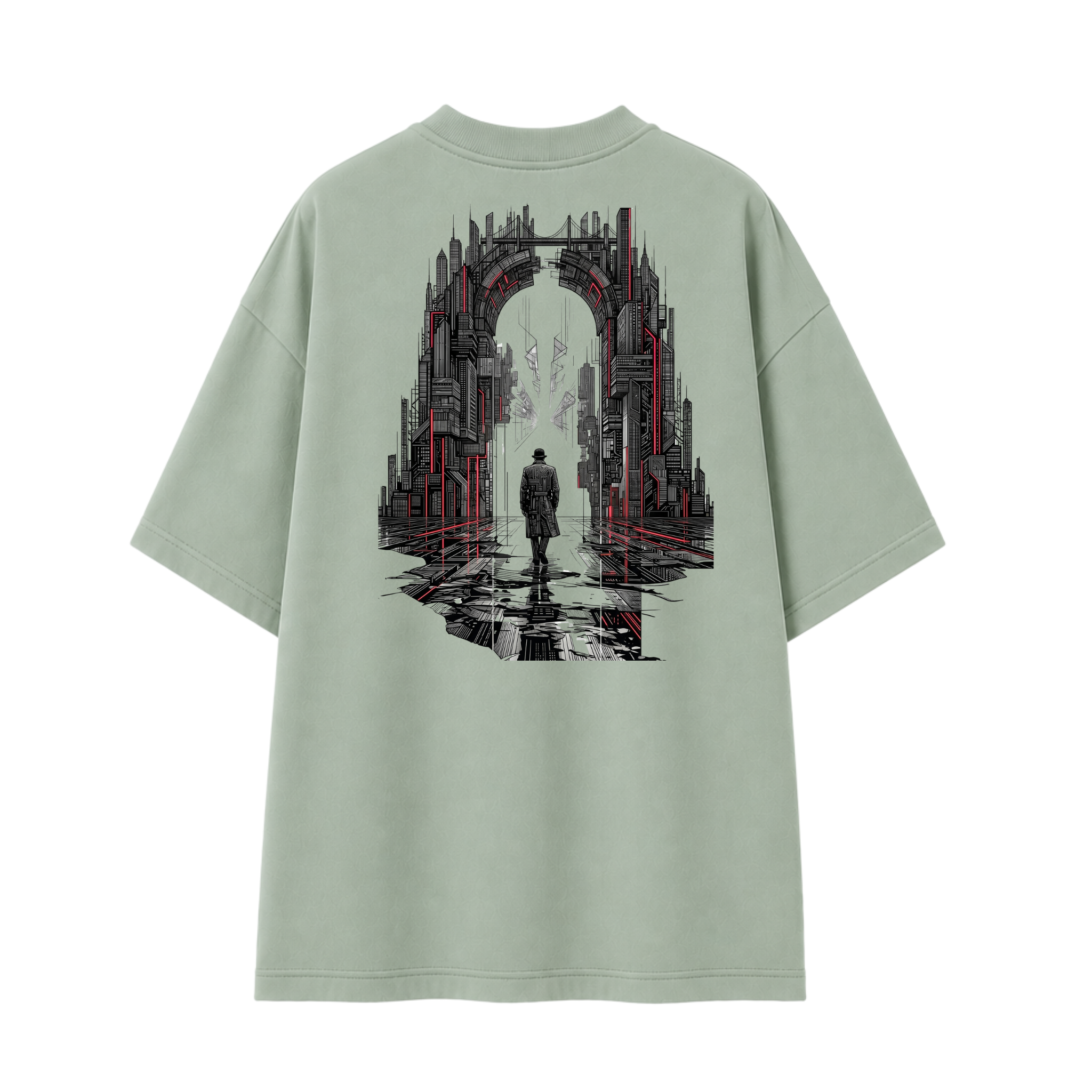 Somokriti Premium Cotton Printed T-Shirt - Void Walker | Oversized Fit, Half Sleeve, Round Neck | Unisex