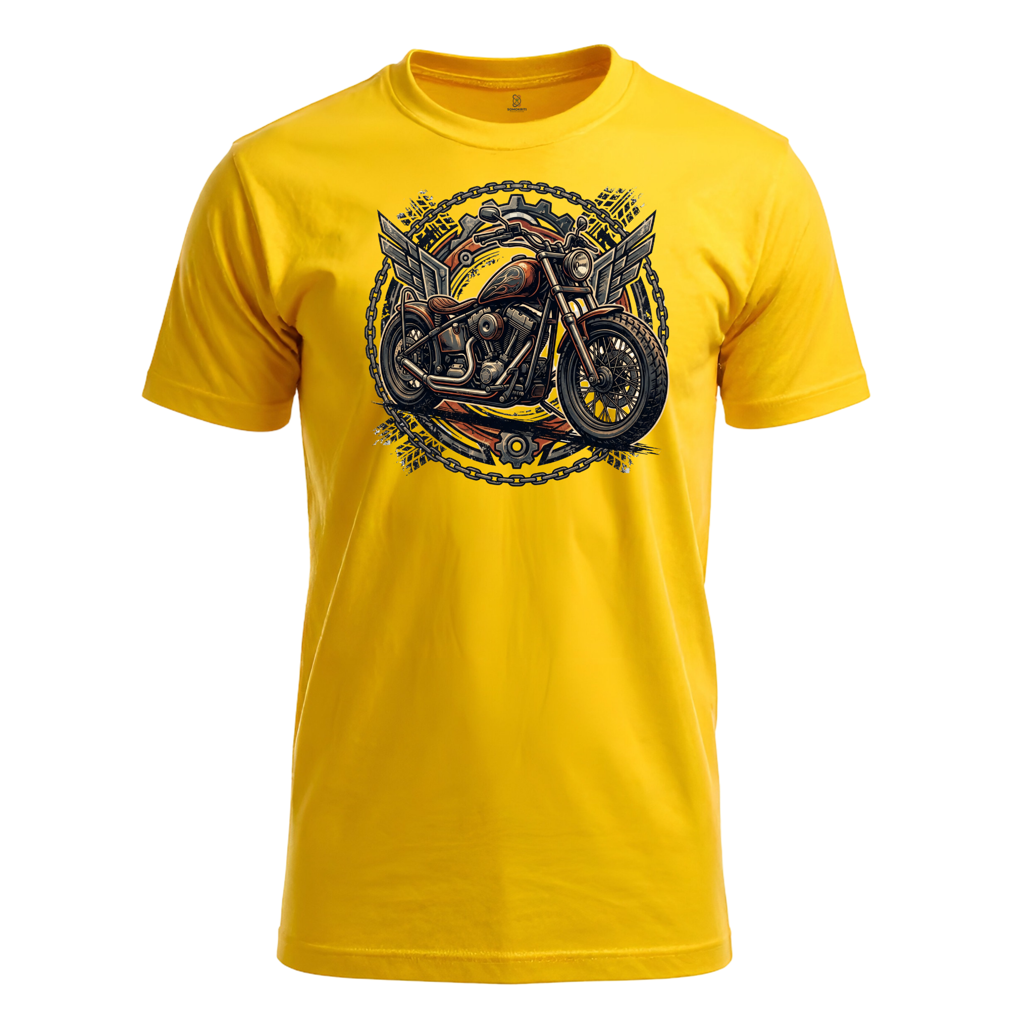 Somokriti Unisex Premium Cotton Printed T-Shirt - The Iron Rebel | Regular Fit, Half Sleeve, Round Neck