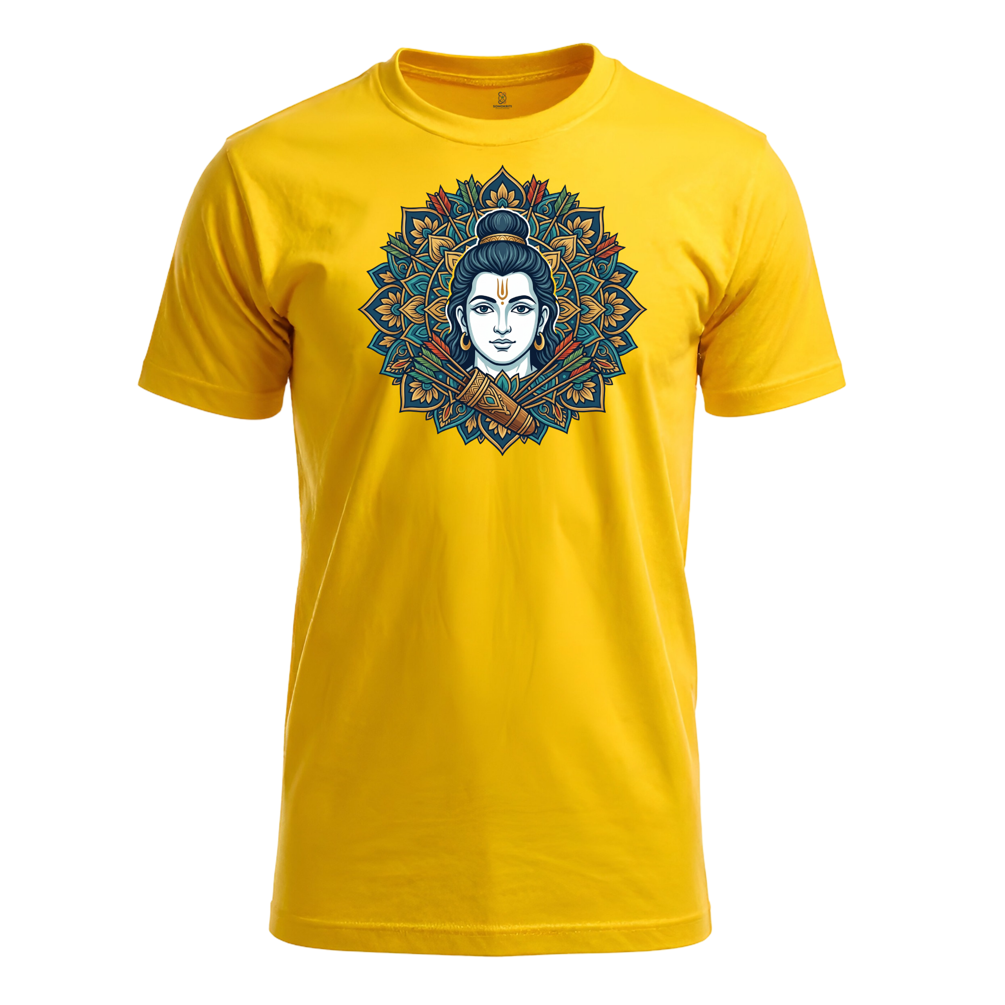 Somokriti Unisex Premium Cotton Printed T-Shirt - The Dharma Warrior | Regular Fit, Half Sleeve, Round Neck