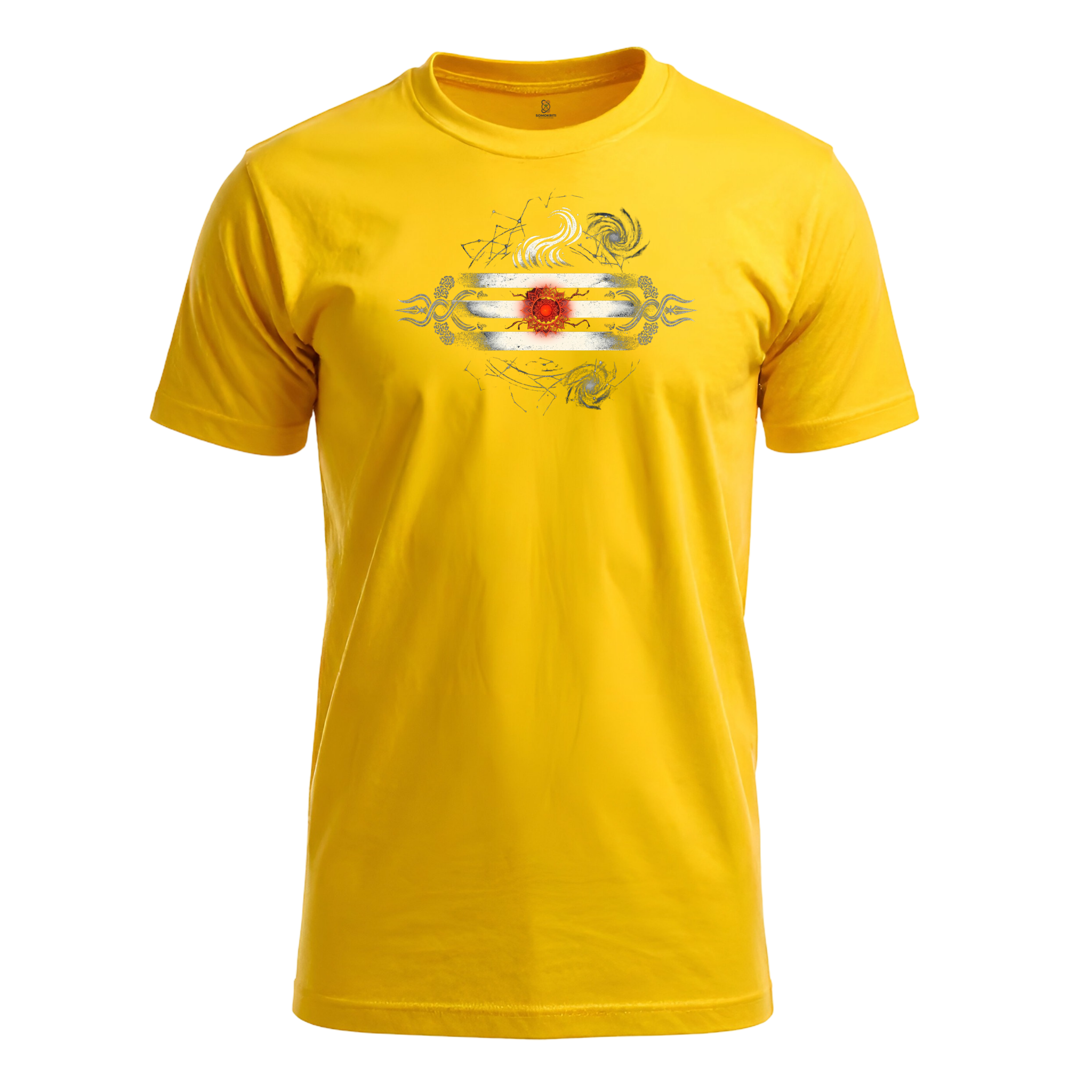 Somokriti Unisex Premium Cotton Printed T-Shirt - The Cosmic Awakening | Mahadev Third Eye | Regular Fit, Half Sleeve, Round Neck