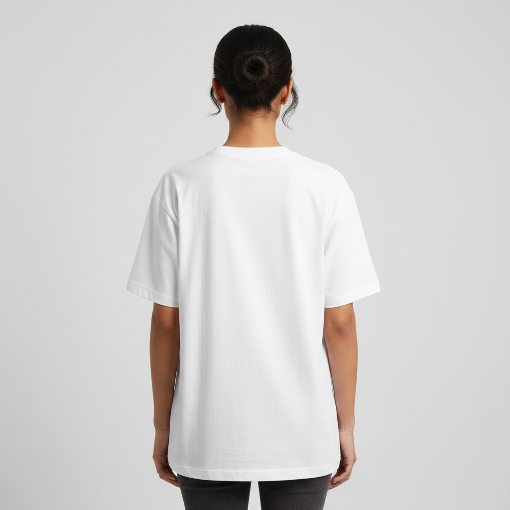 Somokriti Premium Cotton Printed T-Shirt - Stellar Sanctuary | Oversized Fit, Half Sleeve, Round Neck | Unisex