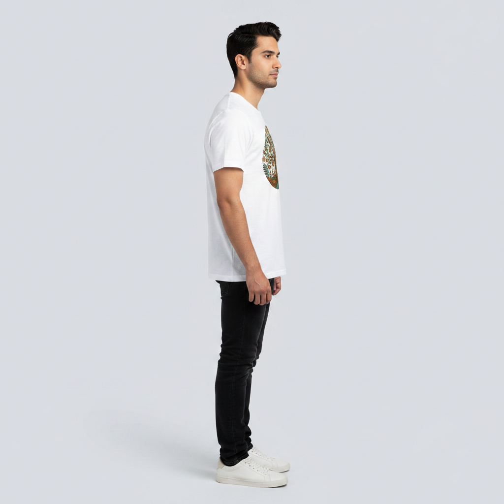 Somokriti Unisex Premium Cotton Printed T-Shirt - The Eternal Bond | Regular Fit, Half Sleeve, Round Neck